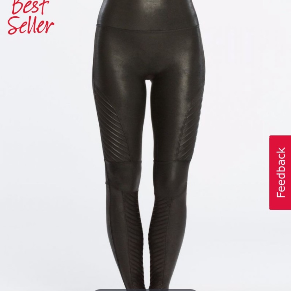 NWOT Spanx Moto faux leather leggings